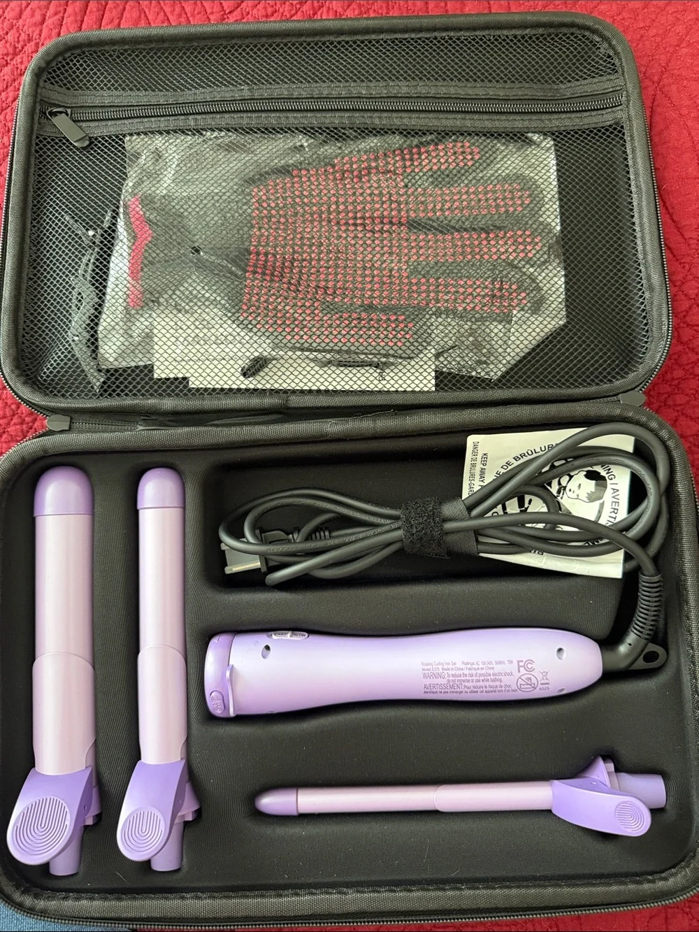 WAVYTALK Curlmaker Pro Rotating Curling Iron - Lavender